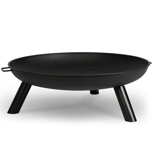 Berdsen Feuerschale 80 cm aus pulverbeschichtetem Stahl, schwarz