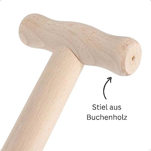 Gärtnerspaten aus Stahl mit Tritt, 85 cm T-Stiel aus Buche, anthrazit