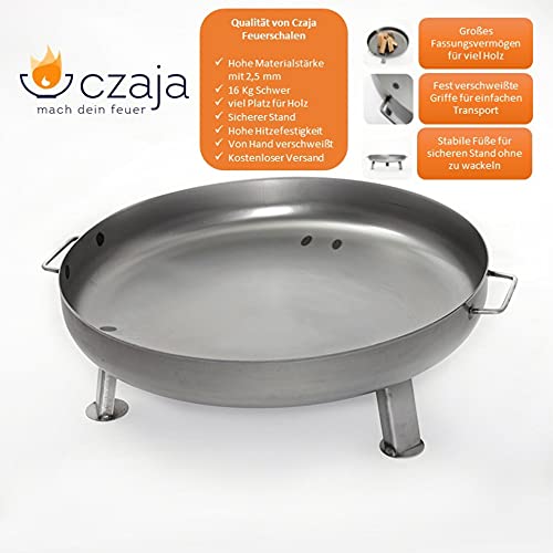 Czaja Feuerschale Bonn Ø 80 cm mit Wasserablaufbohrung, 2,5 mm Stahl