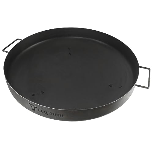 BBQ-Toro Feuerschale Ø 80 cm Schwarz mit 3 Standbeinen und 2 Griffen