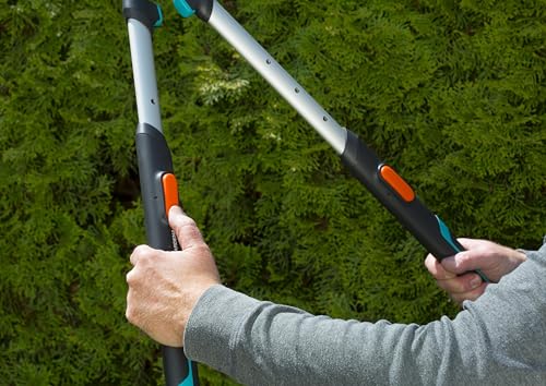 Gardena TeleCut Heckenschere 23 cm mit teleskopierbaren Hebelarmen