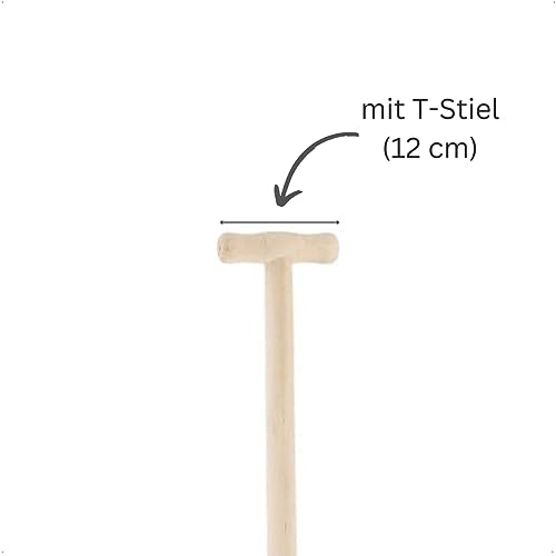REKORD Gärtnerspaten aus Stahl mit T-Stiel, 116 cm, silber