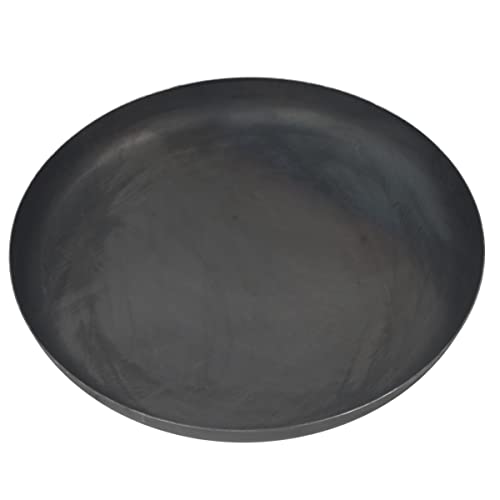 Fire World Feuerschale Klöpperboden 80 cm aus Stahl, schwarz, 2 mm Wandstärke