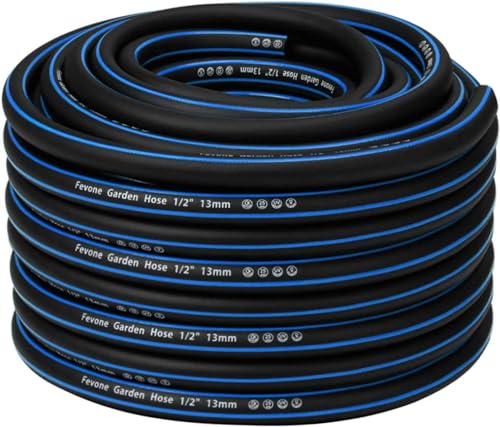 Fevone 30m Gartenschlauch 1/2 Zoll (13mm) für Gartenanwendungen mit hoher Belastbarkeit und Flexibilität