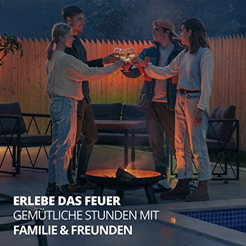 FINNWERK HARRI Feuerschale Rostoptik 70 cm aus Stahl, rustikal