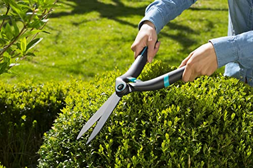 Gardena PrecisionCut Heckenschere 18 cm für präzisen Formschnitt, ergonomisch, türkis