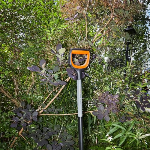 Fiskars Xact Gärtnerspaten für harte, steinige Böden, 120 cm, Schwarz/Orange