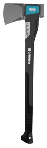 Gardena Spaltaxt 2800 S: Effiziente Axt für Holzarbeiten mit Antihaftbeschichtung und Hammerfunktion, 70 cm
