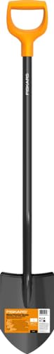 Fiskars Solid Gartenspaten, spitz, 116,6 cm, schwarz/orange