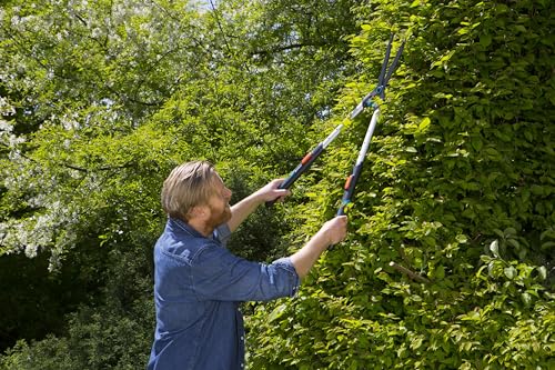 Gardena TeleCut Heckenschere 23 cm mit teleskopierbaren Hebelarmen