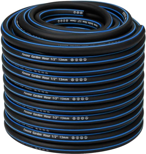 Fevone 50m Gartenschlauch mit 13mm Durchmesser für Gartenanwendungen und hohe Druckbeständigkeit