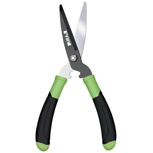 AIRAJ manuelle Heckenschere 40 cm mit SK5-Legierung, gerade Klinge