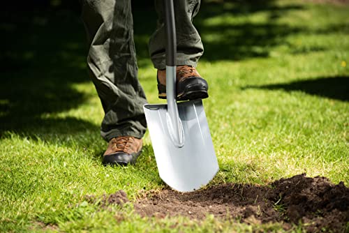 WOLF Garten ASP-D Spitzspaten, rot, mit ergonomischem D-Griff
