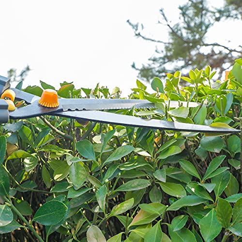 AIRAJ Heckenschere 60 cm mit Gartenschere, gehärtete Stahlklingen, 20° Schnittwinkel