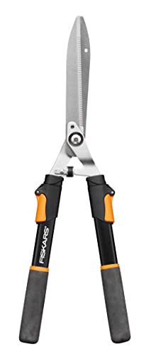 Fiskars Teleskop-Heckenschere HS13 mit SoftGrip-Griffen, 63–83 cm, Schwarz/Orange
